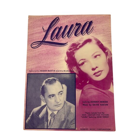 Laura Sheet Music 1945 Laura by David Raksin Johnny Mercer - Picture 2 of 5